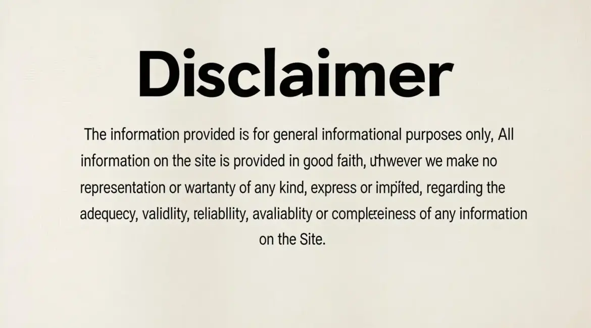 Disclaimer